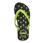 Sandalia Tipo Chancla A&eacute;ropostale Para Hombre Negro / Verde