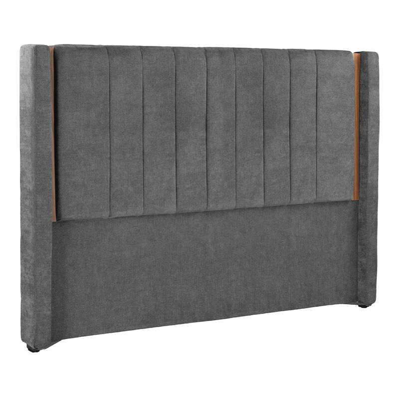 Cabecera King Size Dicasa Linz Gris Oscuro image number null