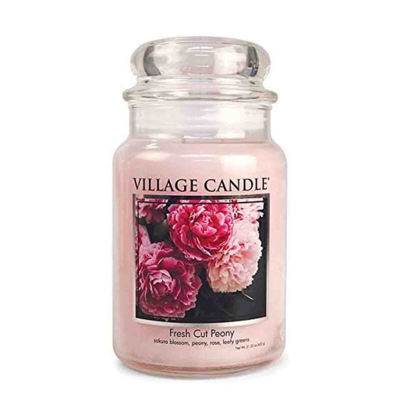 Vela Arom&aacute;tica Village Candle, Peon&iacute;a Reci&eacute;n Co... image number null