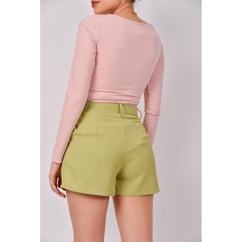 Short de vestir con cinturon image number null