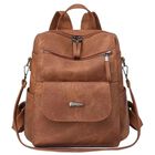 Bolsa Backpack Pink Brule De Cuero Para Mujer