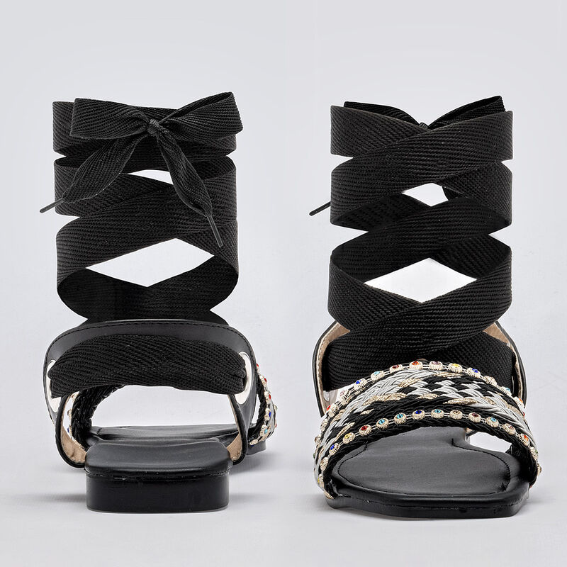 Calzado pasion Sandalia para mujer negro multic... image number null