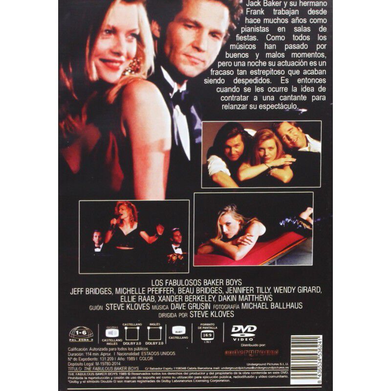 Los Fabulosos Baker Boys [dvd] (1989) image number null