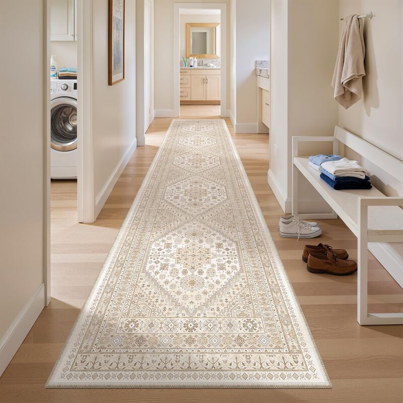 Alfombra Corredor Zesthome 366 cm Beige Lavable... image number null