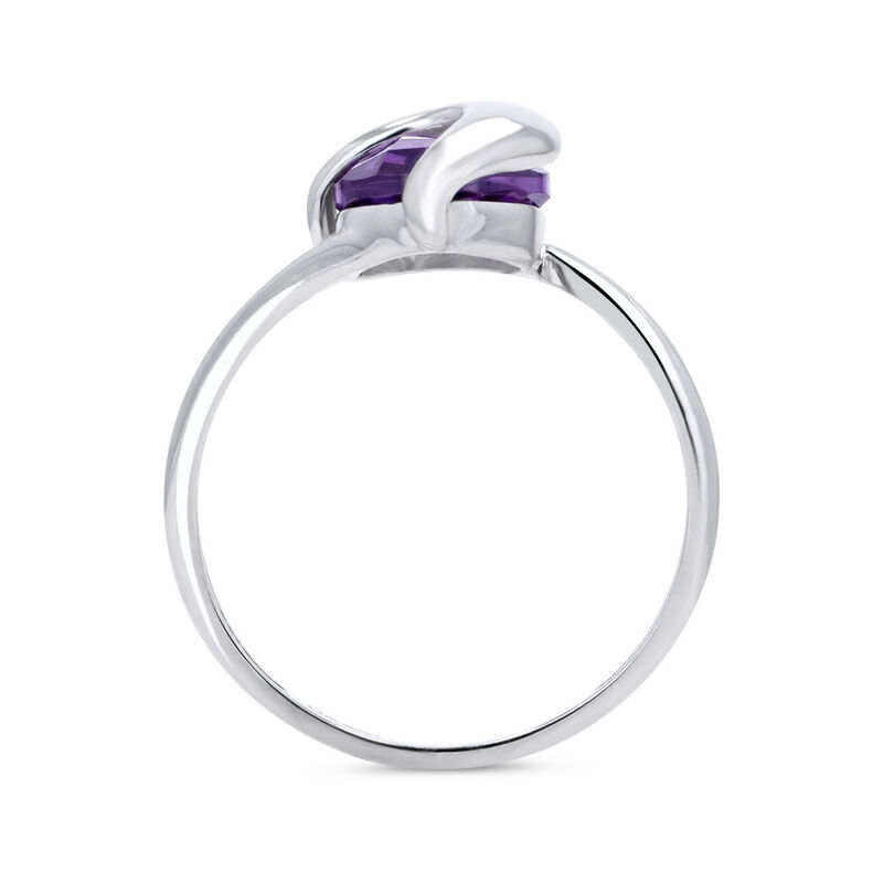 Anillo Promesa De Oro Blanco 14k Con Zirconia M... image number null