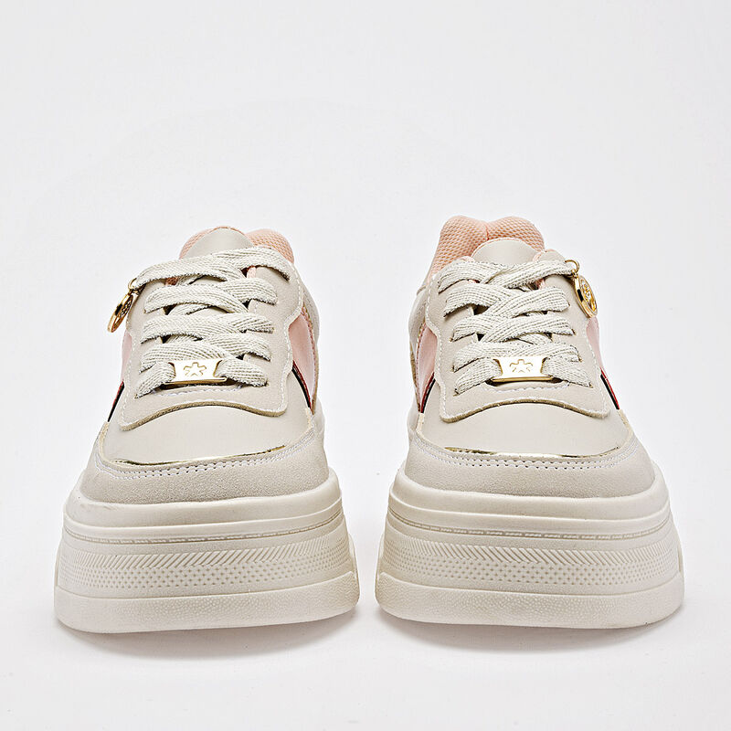 Moramora tenis chunky para mujer latte coral co... image number null