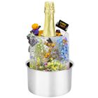 Molde De Hielo, Molde Para Cubiteras, Enfriador De Botellas De Vino, Molde Para Cubiteras De Hielo Hecho A Mano Para Vino, Champ&aacute;n Y C&oacute;cteles, Regalo Ideal Para Fiestas Especiales, Bodas, D&iacute;a De La Madre, Acci&oacute;n De Gracias Y Navidad