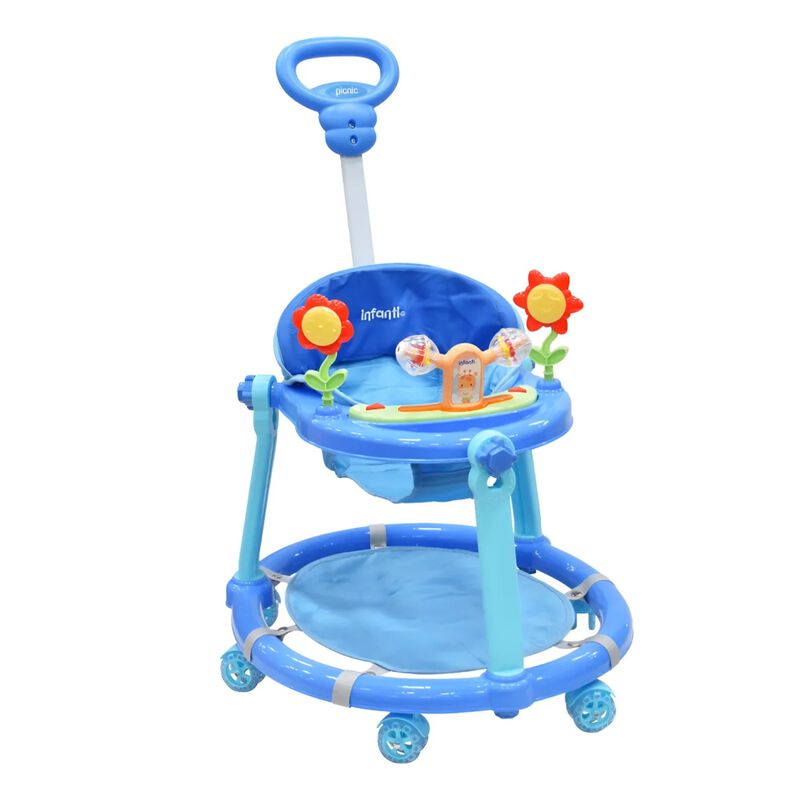 Andadera Picnic 3 En 1  Interactiva Azul image number null