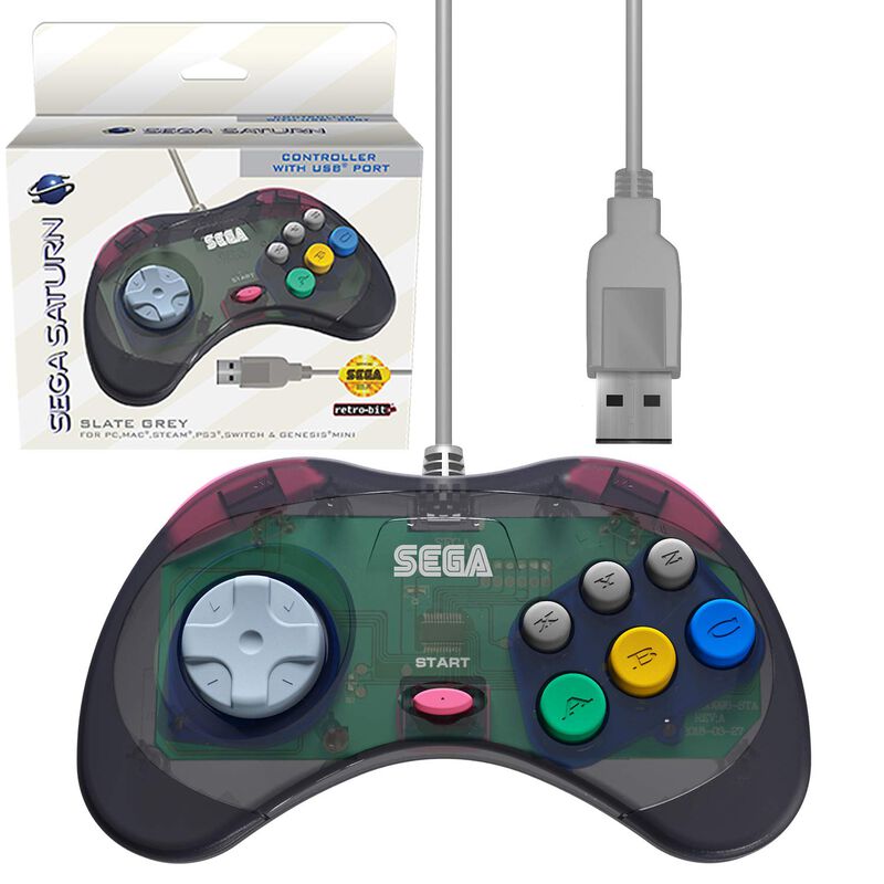 Controlador Retro-bit Usb Oficial De Sega Satur... image number null