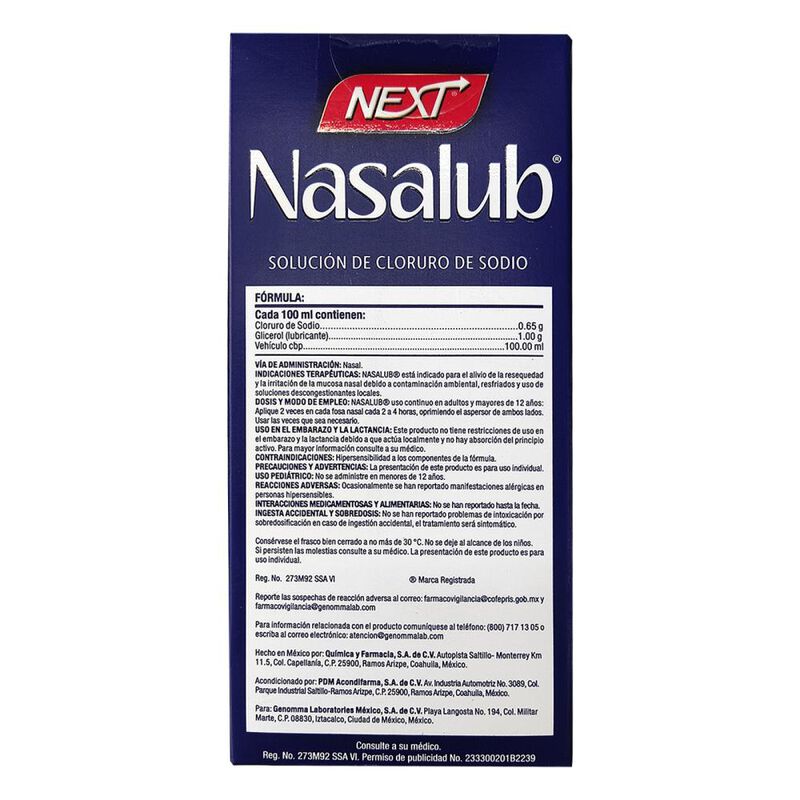 Nasalub Next Adulto 30ml Resequedad Nasal image number null