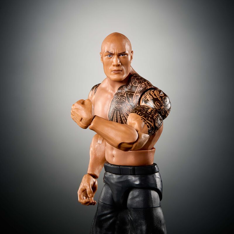 Figura De Acci&oacute;n Mattel Wwe Elite The Rock Seri... image number null