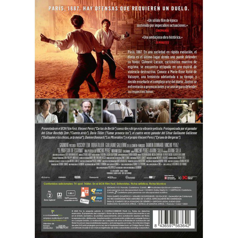 El Profesor De Esgrima [DVD] (2023) Une affaire... image number null