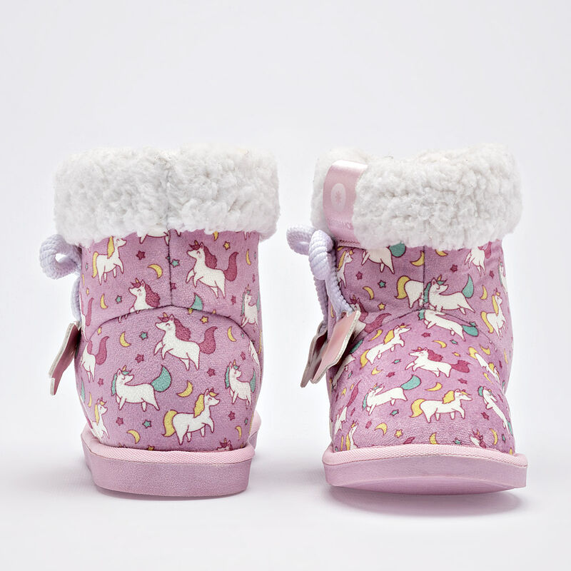 Moramora Pantufla para ni&ntilde;a rosa multicolor image number null