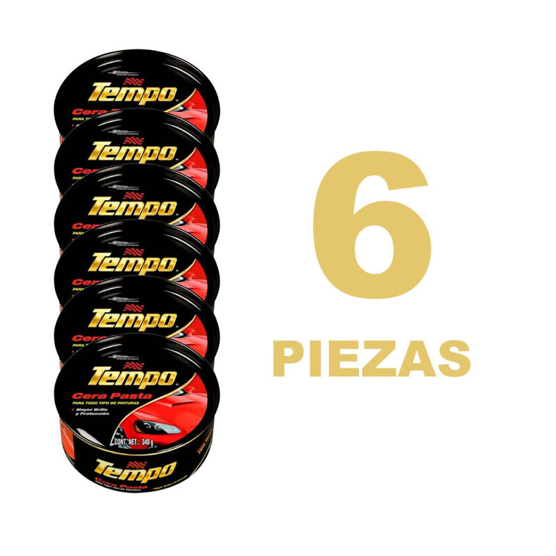 Cera Pasta Tempo todo tipo pinturas 340g kit 6 ... image number null