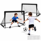 Set De 2 Porter&iacute;as De F&uacute;tbol Infantil Con Bolsa Y Piquetas Bluelander