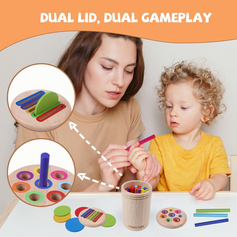 Montessori Toys Yhhytoy Para Ni&ntilde;os Peque&ntilde;os De ... image number null