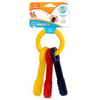 Nylabone Juguete De Masticar Para Cachorros Con Llaves De Dentici&oacute;n, Sabor A Tocino, Tama&ntilde;o Mediano