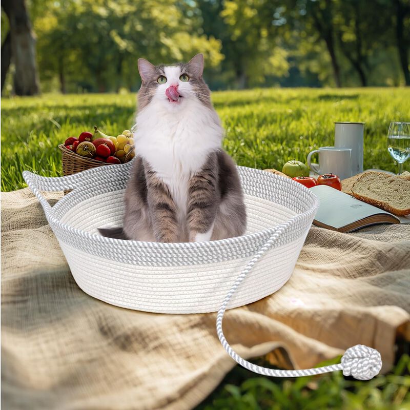 Cama Para Gato Weavelyrics Cesta De Cuerda De A... image number null