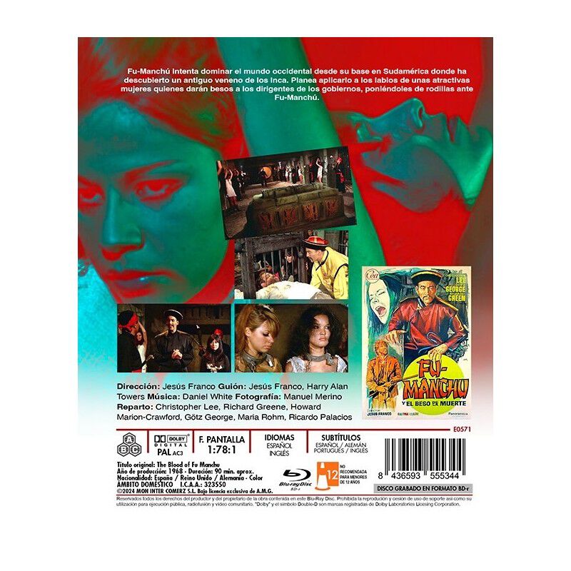 Fu Manch&uacute; Y El Beso De La Muerte [blu-ray R] (1... image number null