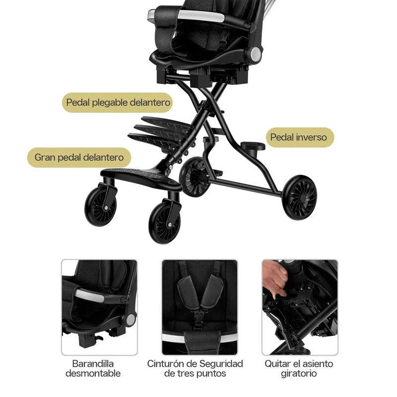 Carriola de beb&eacute; multiposiciones image number null