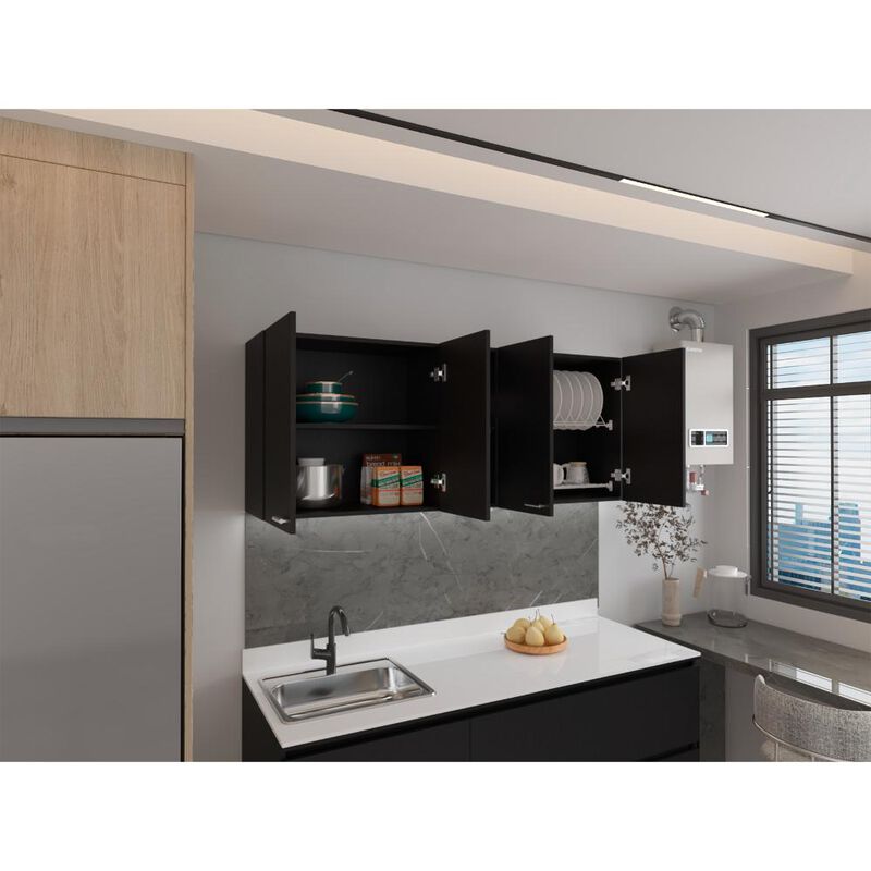 Gabinete Superior Estrella Wengue Virtual Muebl... image number null