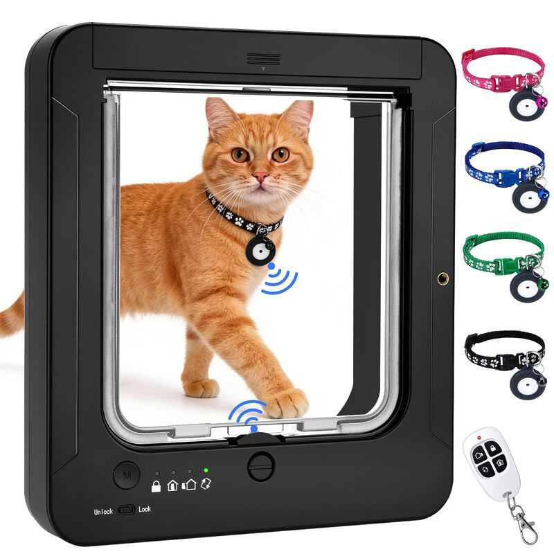 Puerta Para Gatos Cuibird Rfid De 4 V&iacute;as Con Co... image number null