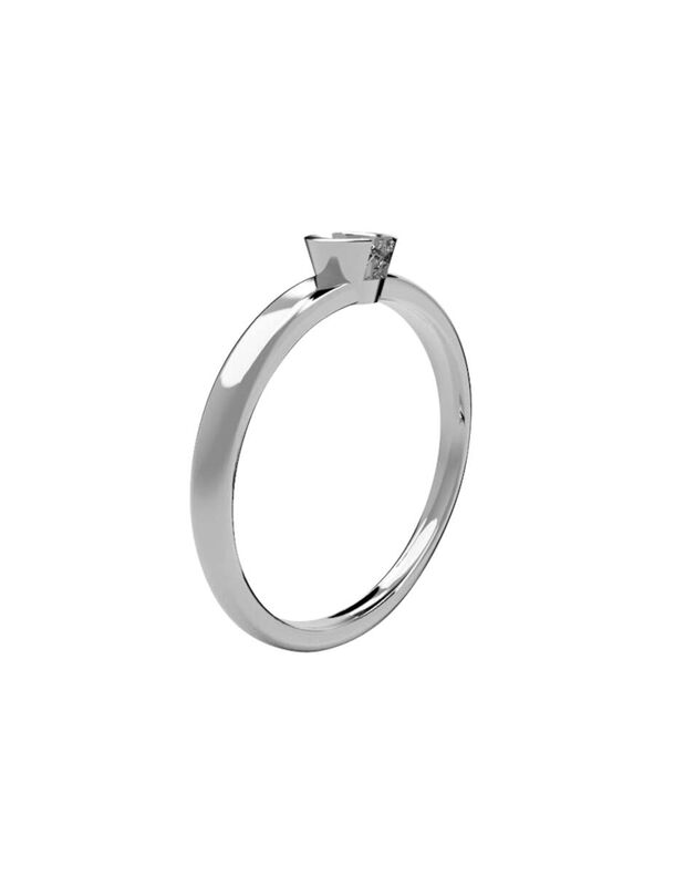 Anillo de Compromiso de 14K con Diamante de Lab... image number null