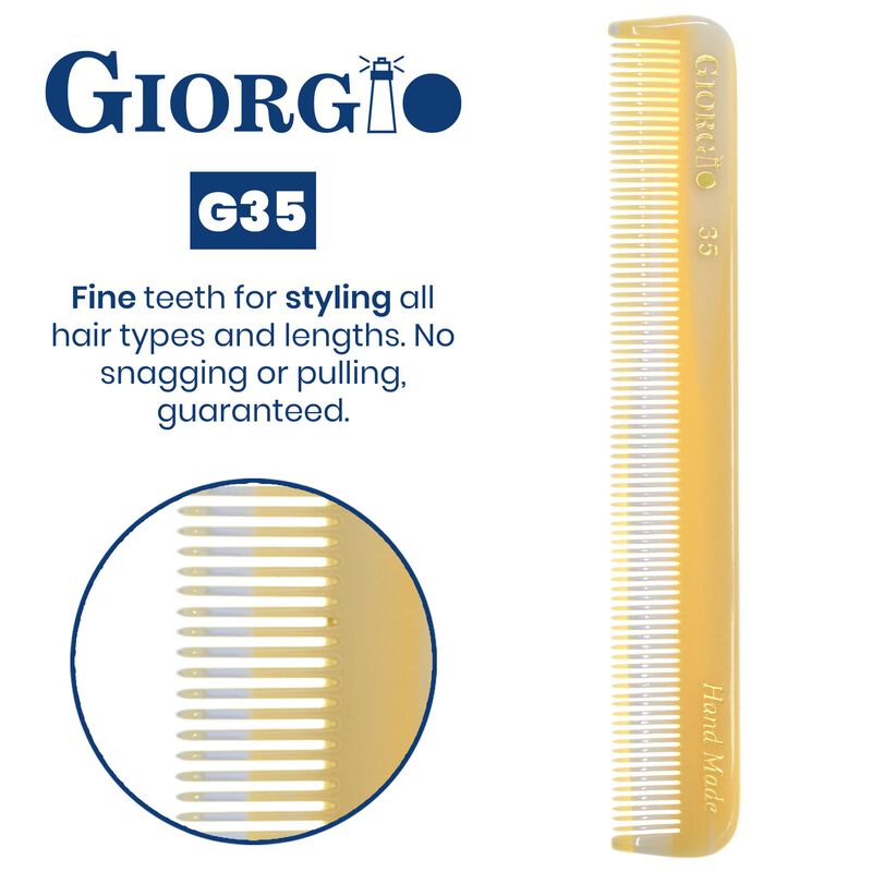 Peine De Dientes Finos Giorgio 12 cm Corte De S... image number null
