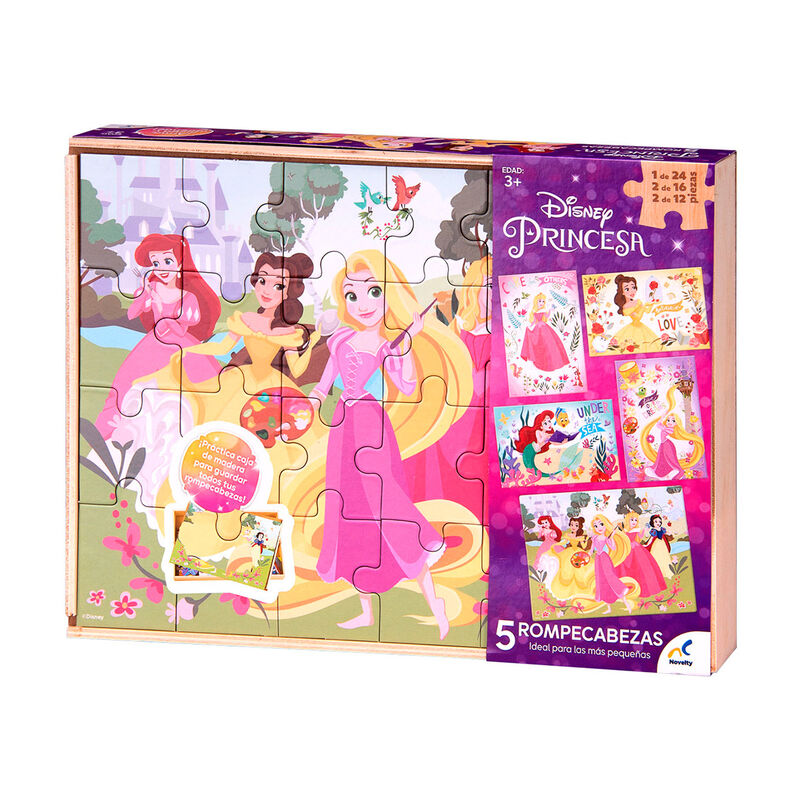 Rompecabezas 5 en 1 de Princesas para Ni&ntilde;os image number null
