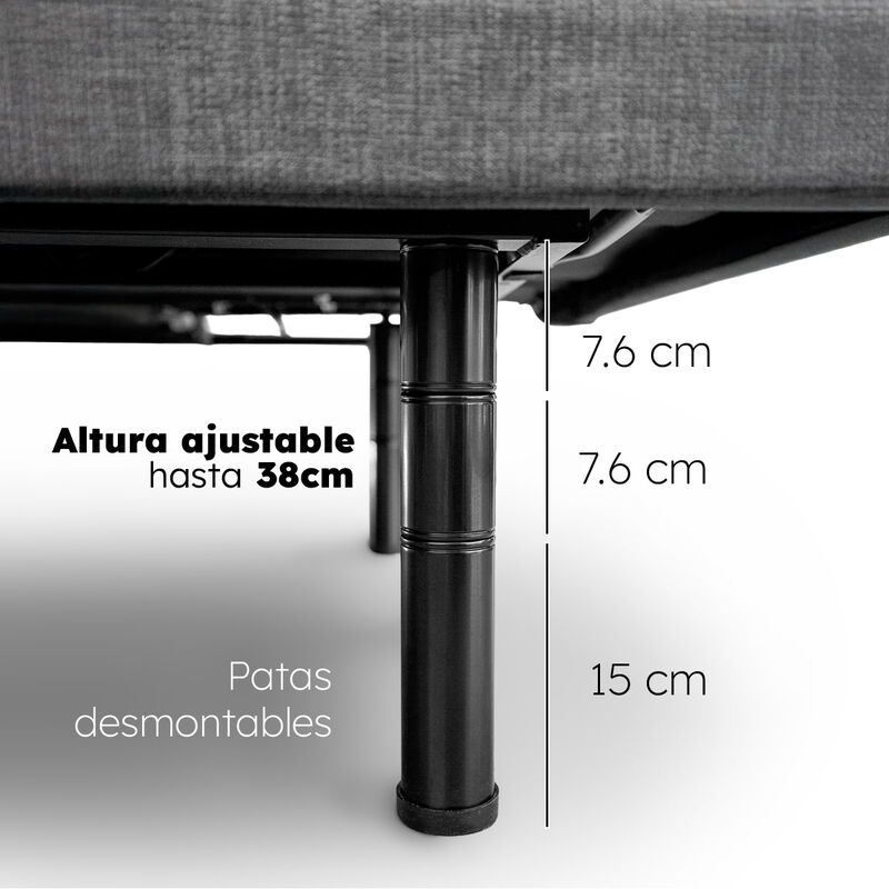 Base de Cama Ajustable Plus Roomi Individual Te... image number null