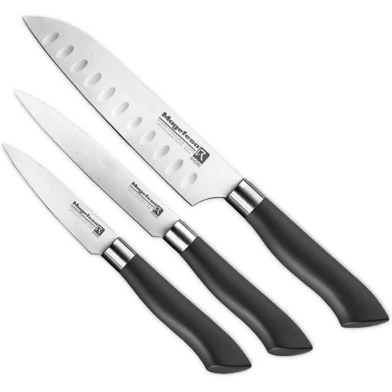 JUEGO DE 3 CUCHILLOS PROFESIONALES MAGEFESA RYO... image number null