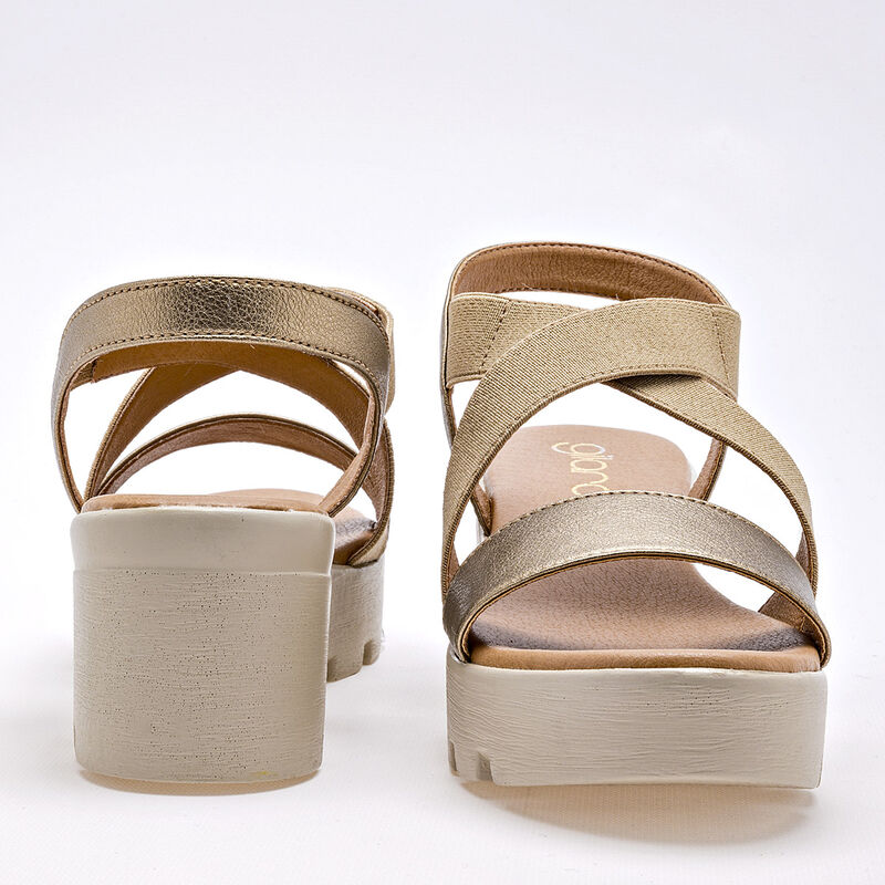 Gilardi Sandalia Para Mujer Dorado Cod 132258-e image number null