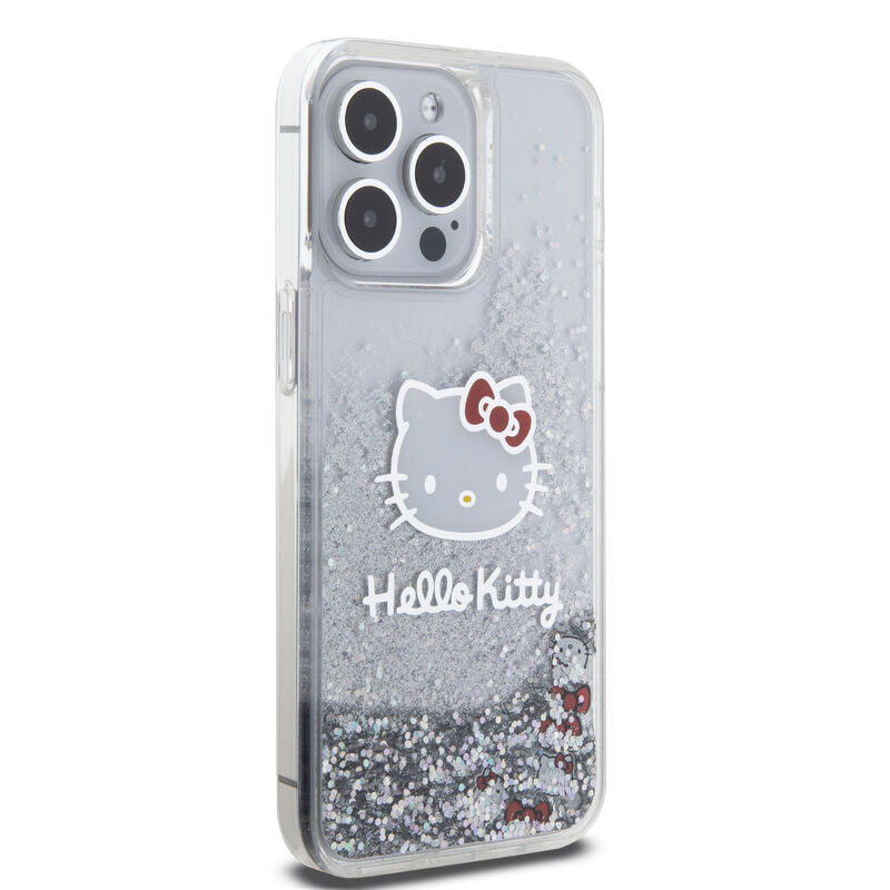 Funda Hello Kitty Glitter Plata Para iPhone 15 ... image number null