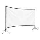 STEREN Pantalla port&aacute;til para proyector de 150&rdquo; con doble tripi&eacute; PRO-050