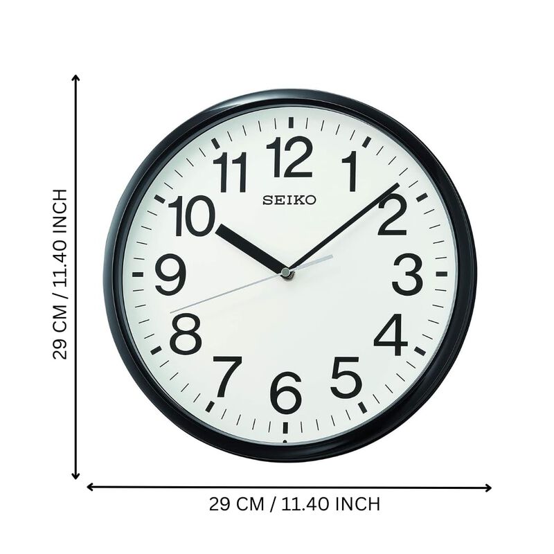 Reloj De Pared Seiko Business 30 Cm Negro image number null