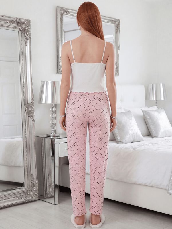 Conjunto Pijama Mujer Blusa Y Pantal&oacute;n Dama Pij... image number null