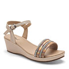 Risel Zapatillas de fiesta para mujer dorado rosa