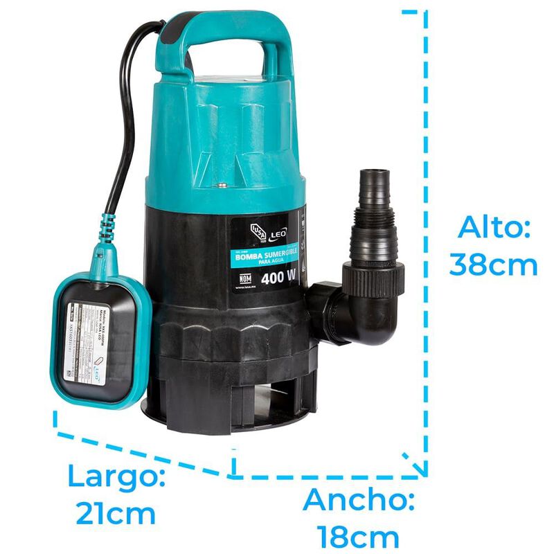 Bomba el&eacute;ctrica sumergible casa y jard&iacute;n 1 HP image number null