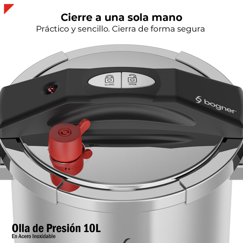 Olla De Presi&oacute;n De 10 Litros Acero Inox 304 Bog... image number null