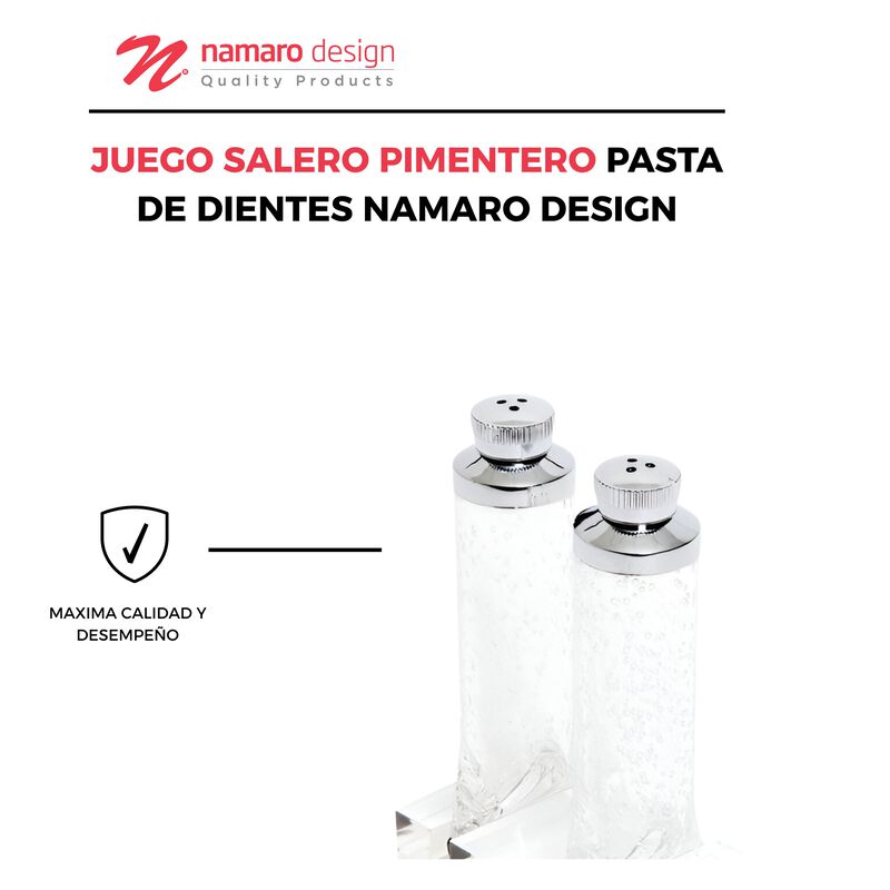 Juego Salero Pimentero Pasta De Dientes Namaro ... image number null