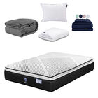 Colch&oacute;n Matrimonial Alaska Spring Air + Almohada One + Protector Cloud + S&aacute;banas Softy + Edredon Homy Dicasa