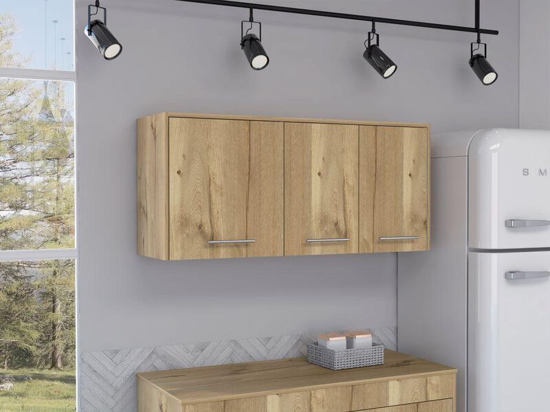 Gabinete Superior Petra Caf&eacute; Claro Y Blanco  Vi... image number null