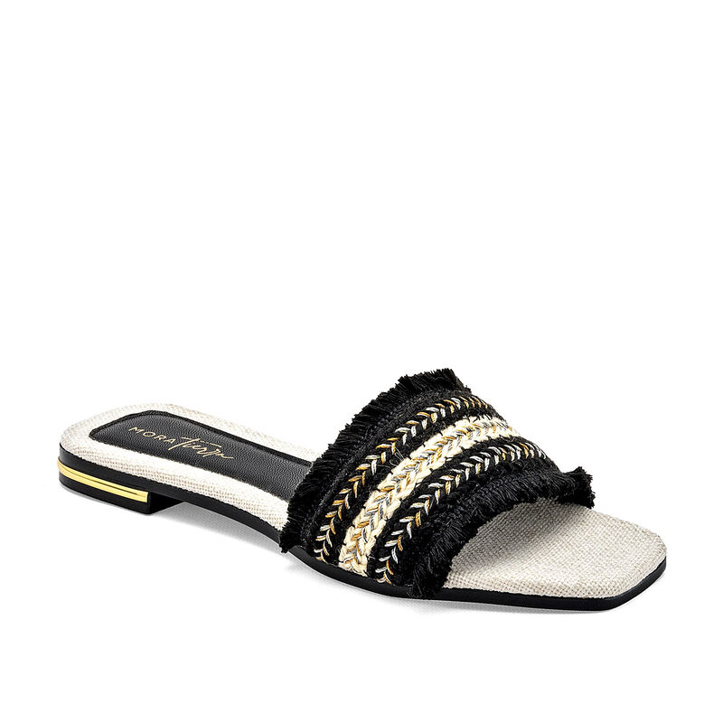 Mora Tierra Sandalia para mujer negro beige image number null