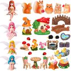 Ornamentos De Jard&iacute;n Qauyetm &ndash; Kit De 40 Piezas Para Jard&iacute;n De Hadas Miniatura