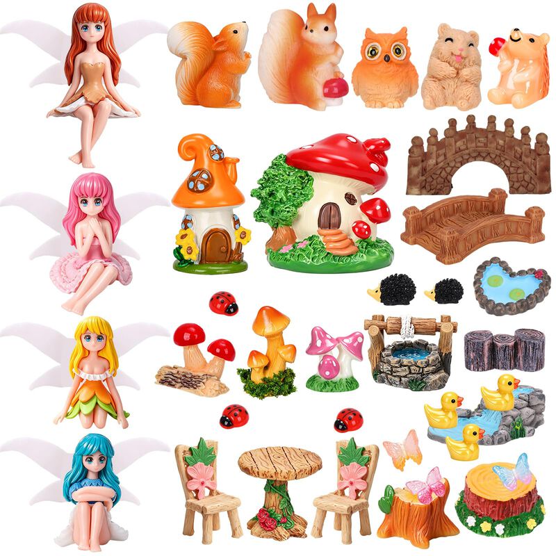 Ornamentos De Jard&iacute;n Qauyetm &ndash; Kit De 40 Piezas... image number null