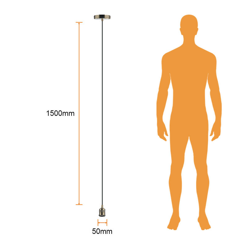 Socket Colgante Decorativo Base E27 Cable 1.5 M... image number null