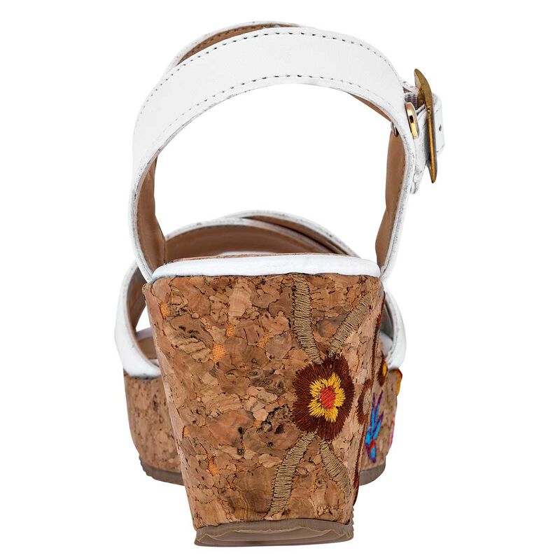 Mora Tierra Sandalia para mujer blanco image number null