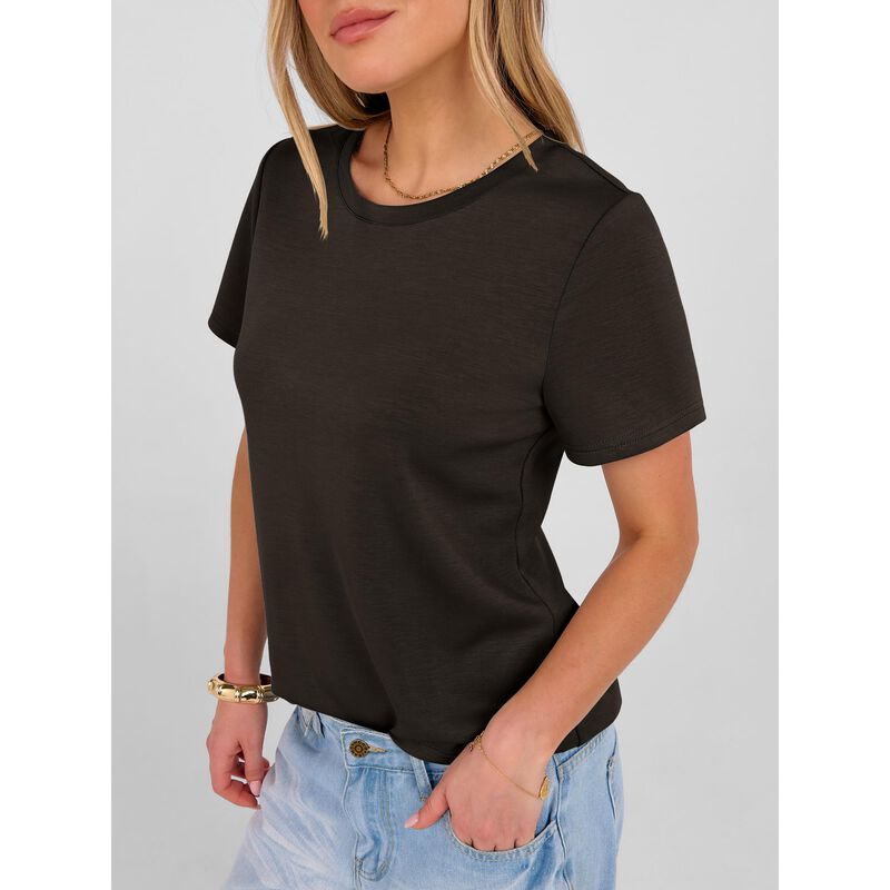 Camiseta ANRABESS Mujer Manga Corta Antiarrugas image number null