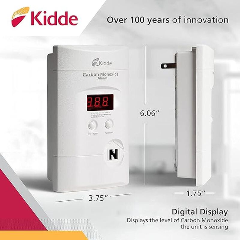 Kidde Detector De Mon&oacute;xido De Carbono, Enchufe ... image number null
