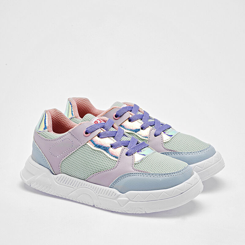 Tres-A tenis para ni&ntilde;a verde multicolor cod 140... image number null